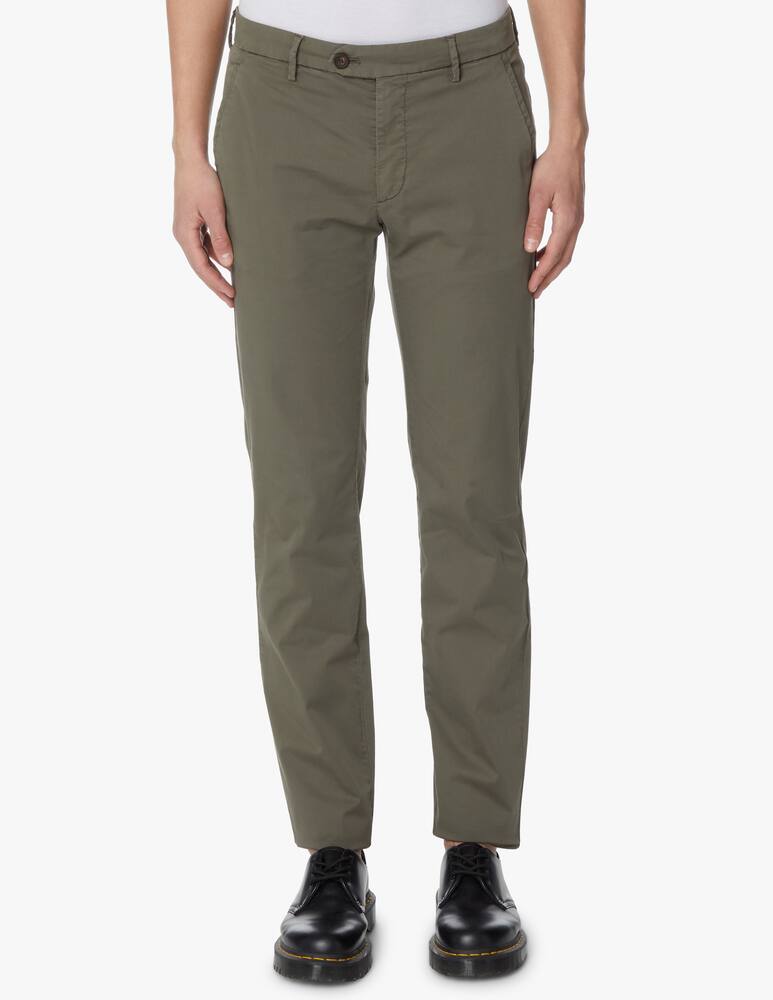 rinascente Zegna Satin cotton chino pant - green