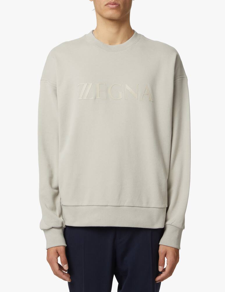 rinascente Zegna Logo roundneck sweatshirt - grey