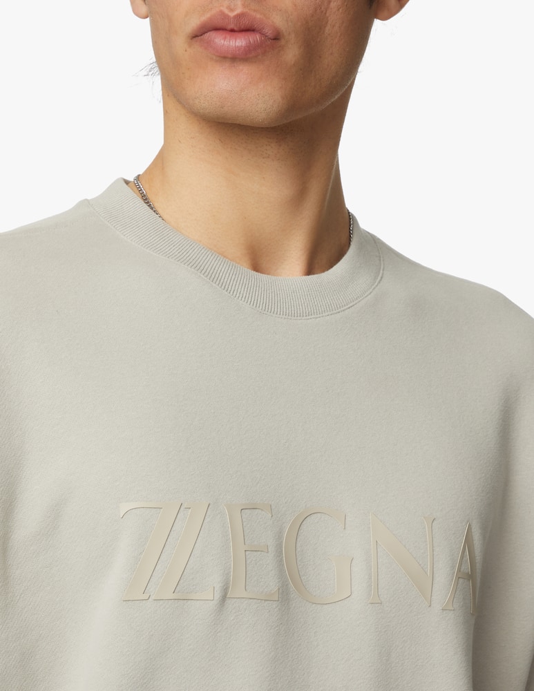 rinascente Zegna Logo roundneck sweatshirt - grey