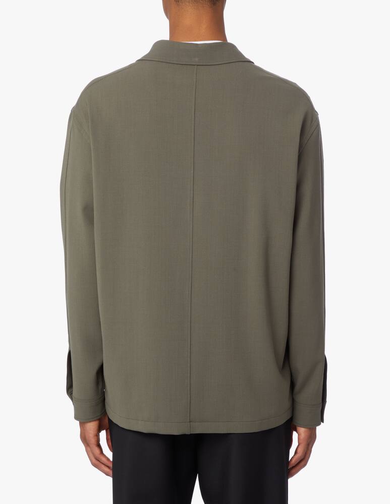 rinascente Zegna Tech gabardine overshirt jacket - green