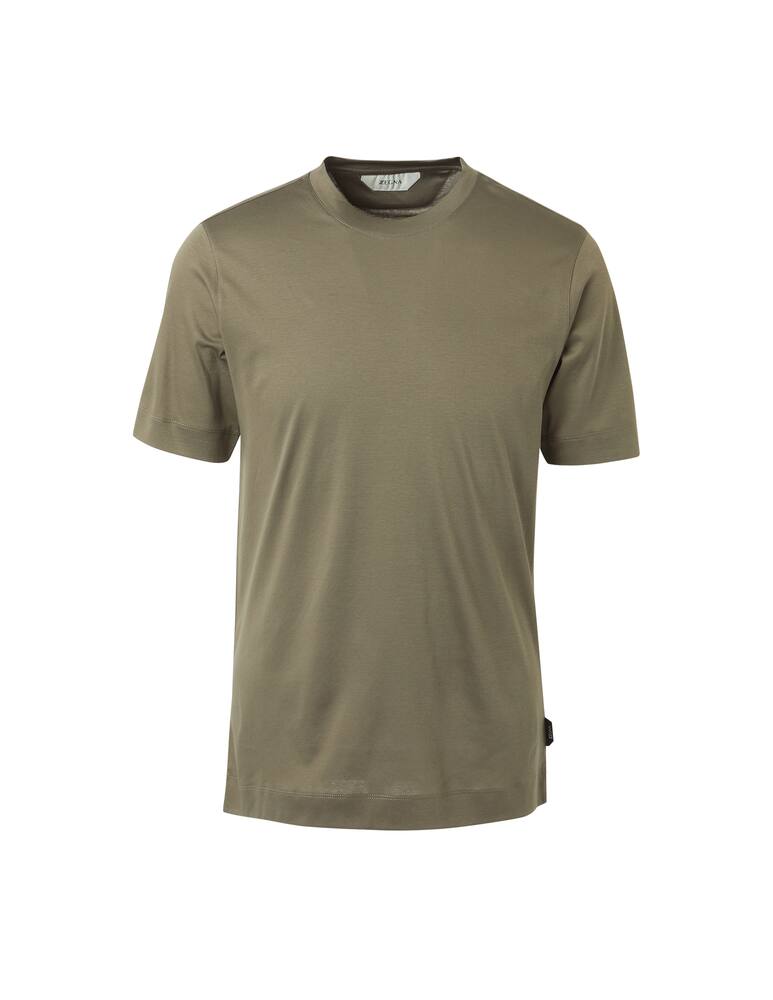 rinascente Zegna Maglietta manica corta cotton interlock - verde