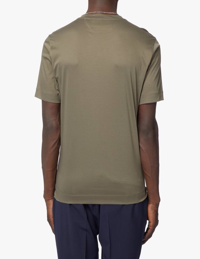 rinascente Zegna Maglietta manica corta cotton interlock - verde