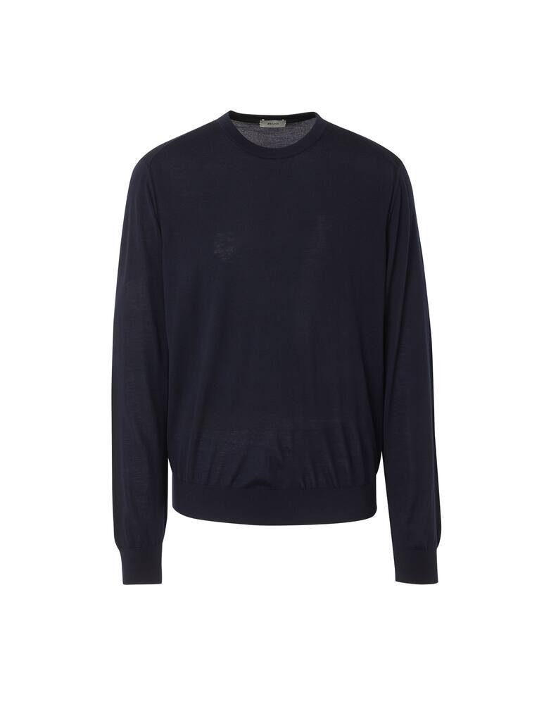 rinascente Zegna Maglia girocollo merino - blu