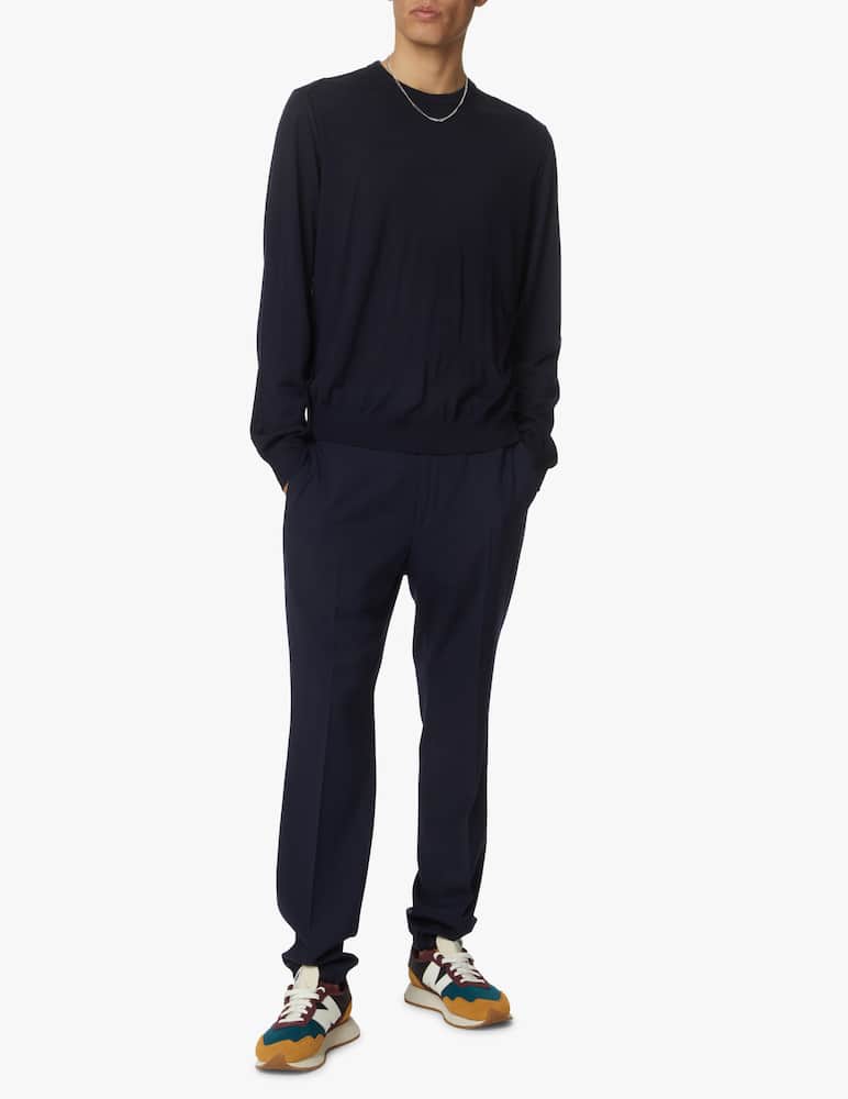 rinascente Zegna Maglia girocollo merino - blu