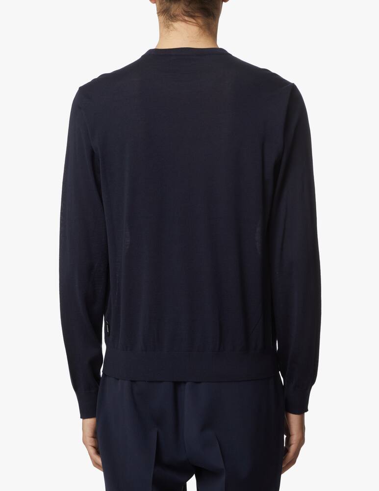 rinascente Zegna Maglia girocollo merino - blu