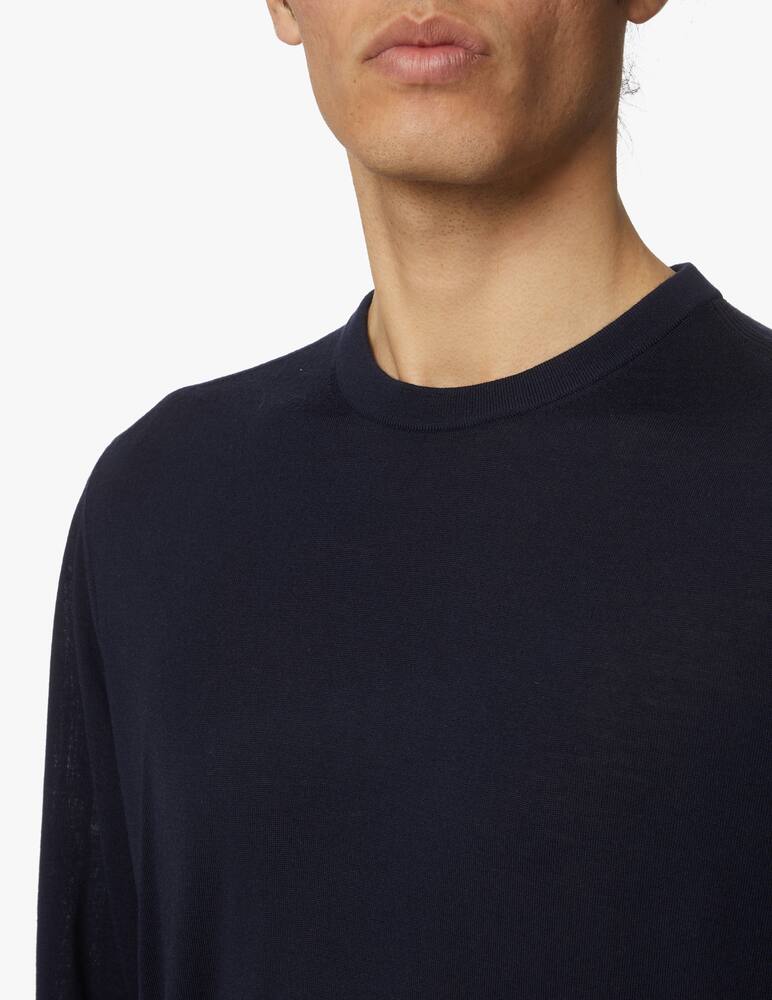 rinascente Zegna Maglia girocollo merino - blu