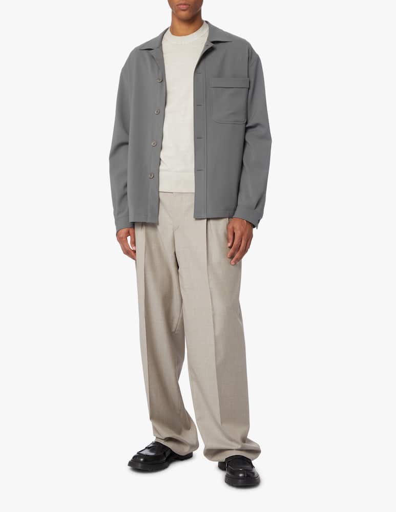 rinascente Zegna Tech gabardine overshirt jacket - blue