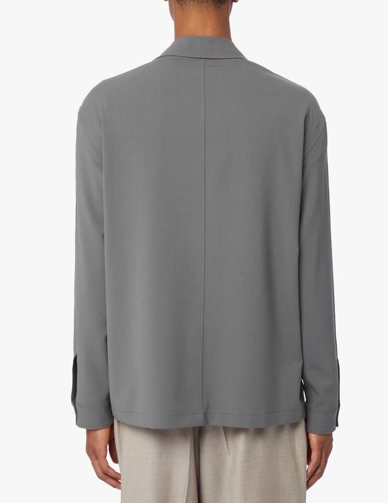 rinascente Zegna Tech gabardine overshirt jacket - blue