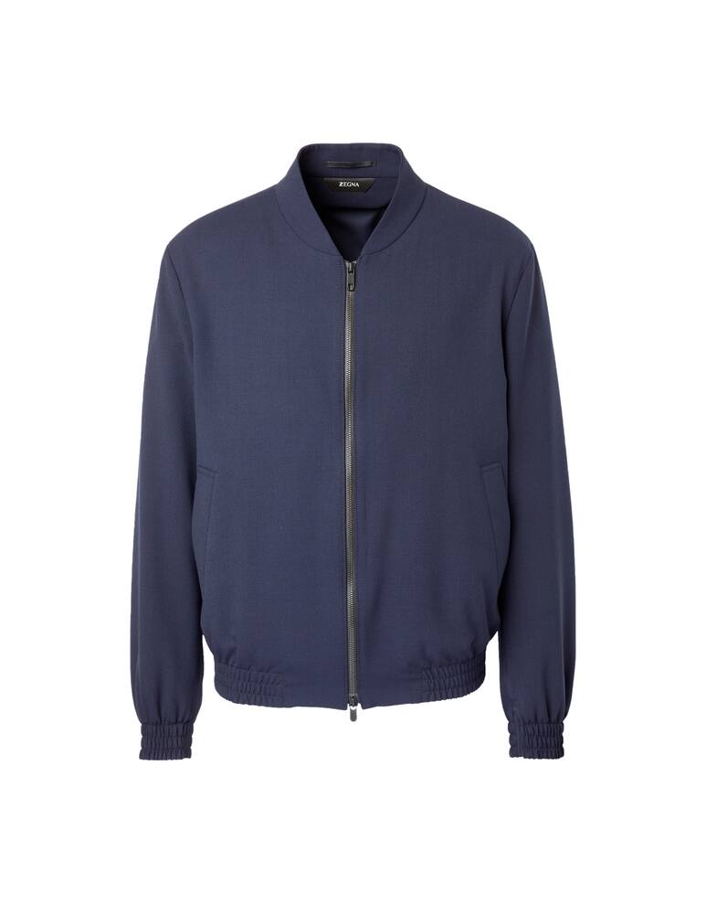 rinascente Zegna Giacca bomber gabardina tech - blu