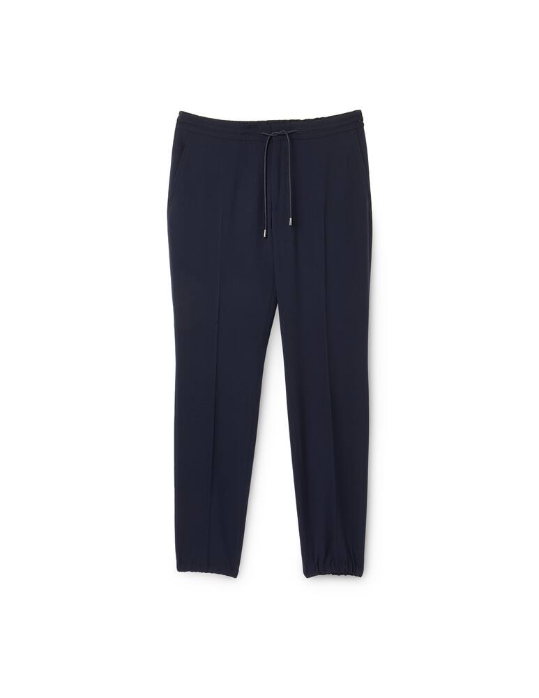 rinascente Zegna Tech gabardine coulisse pant - blue