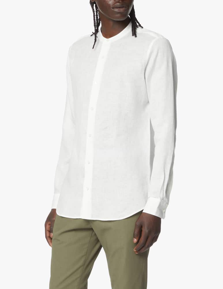 Z Zegna Camicia manica lunga collo guro tinto filo - bianco - immagine 1 Z Zegna Camicia manica lunga collo guro tinto filo - bianco - immagine 1