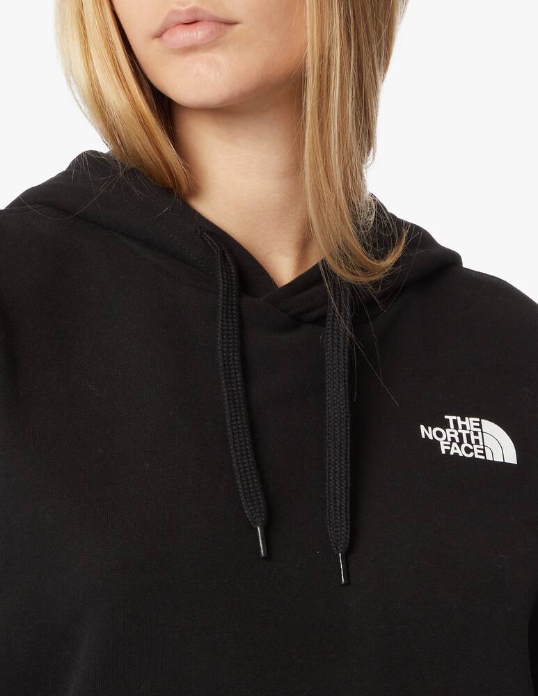 rinascente The North Face Trend felpa con cappuccio corta in vita - Nero