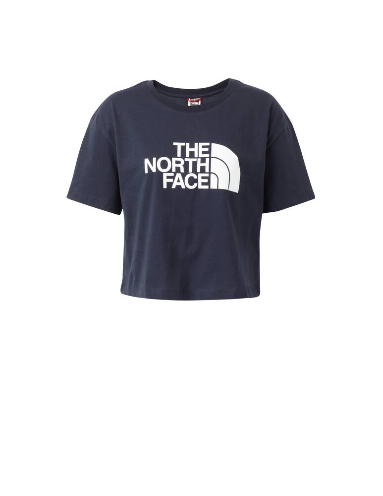 rinascente The North Face Easy Aviator cropped t-shirt - blue