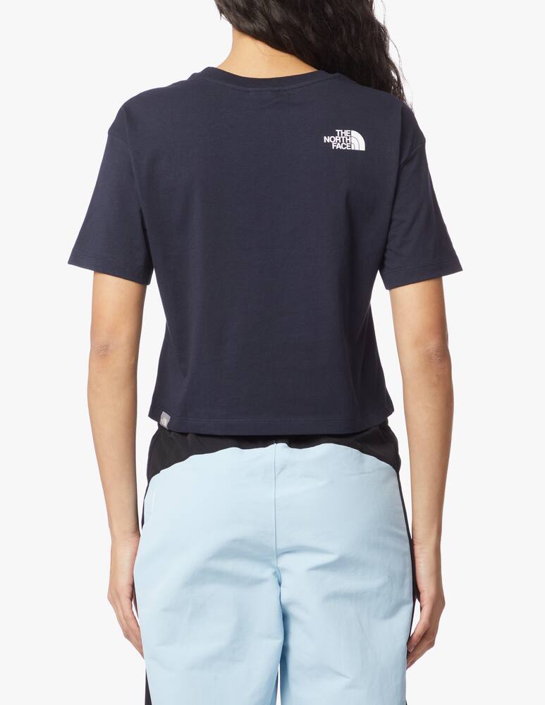 rinascente The North Face Easy Aviator cropped t-shirt - blue