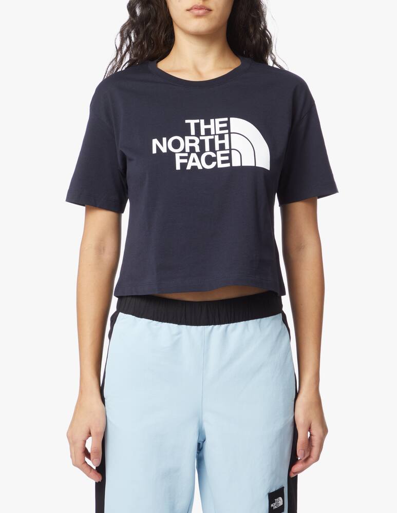 rinascente The North Face Easy Aviator cropped t-shirt - blue
