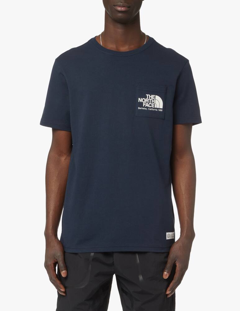 rinascente The North Face Maglietta manica corta pocket logo berkeley - blu