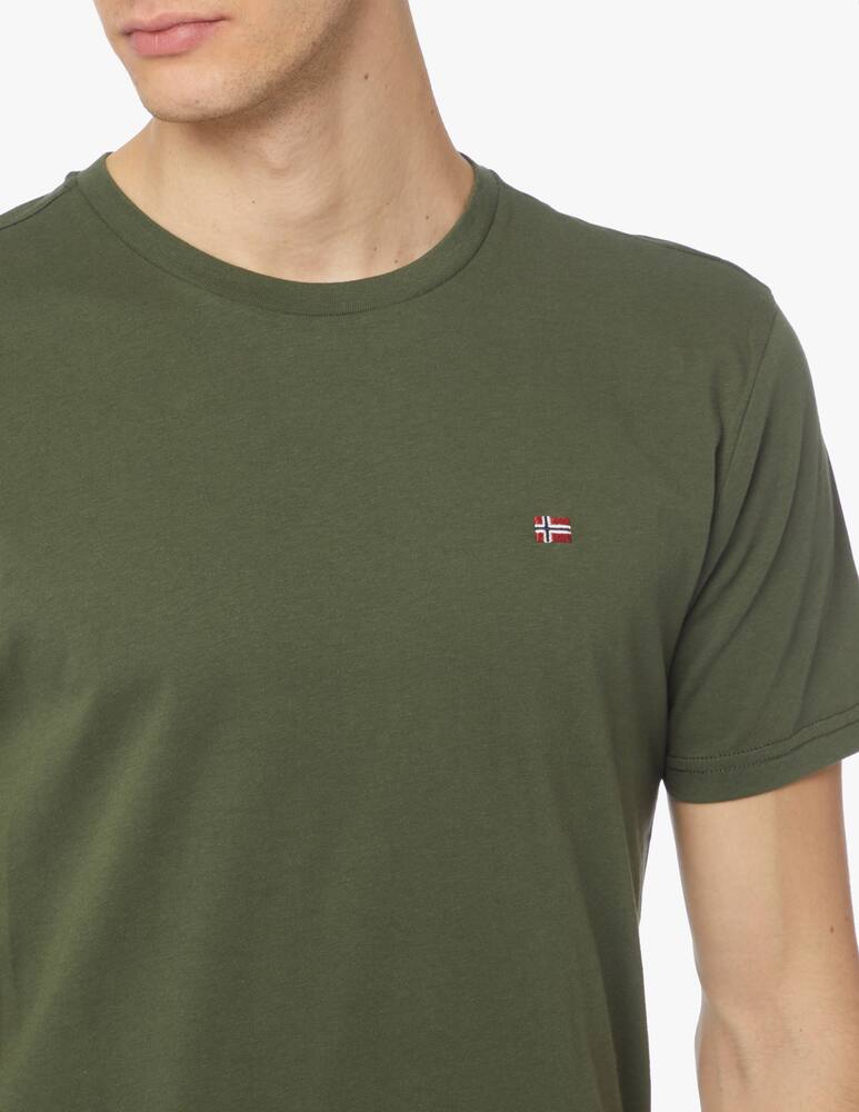 rinascente Napapijri Small logo flag t-shirt - olive