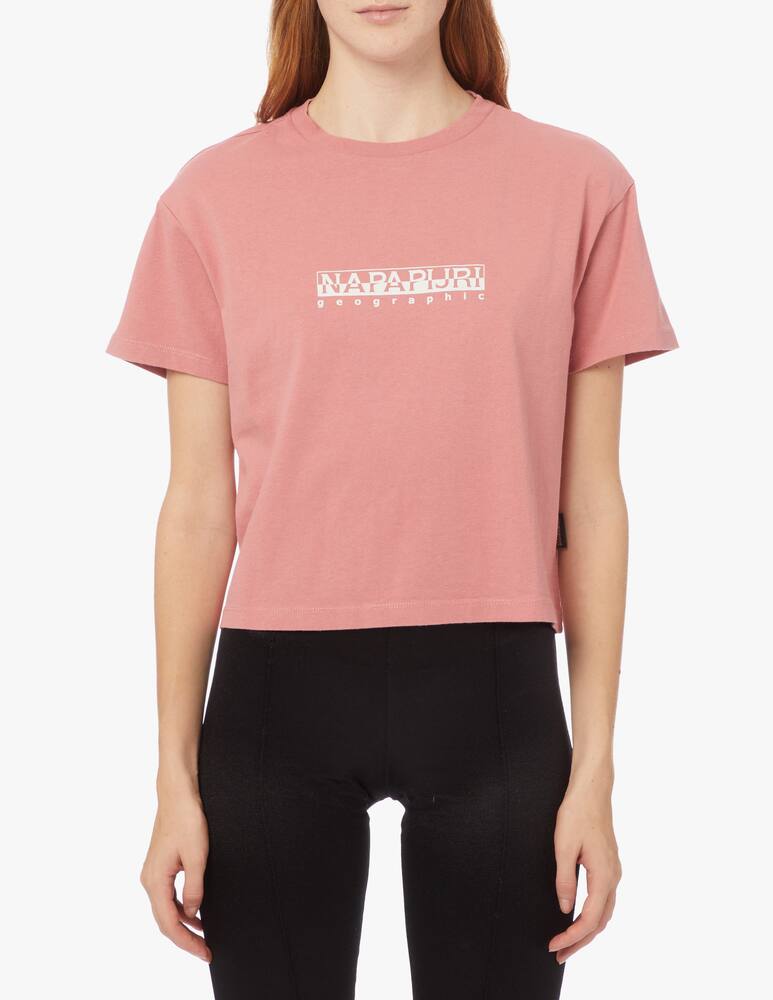 rinascente Napapijri Cotton cropped t-shirt with logo