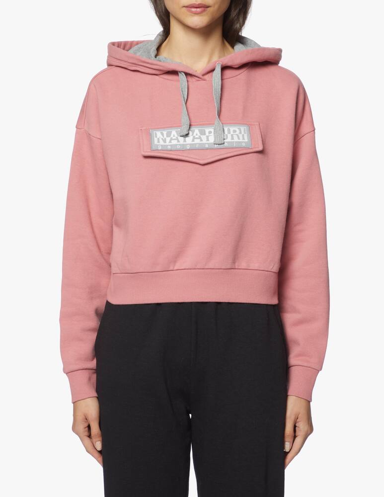 rinascente Napapijri Felpa crop con cappuccio Burgee Winter