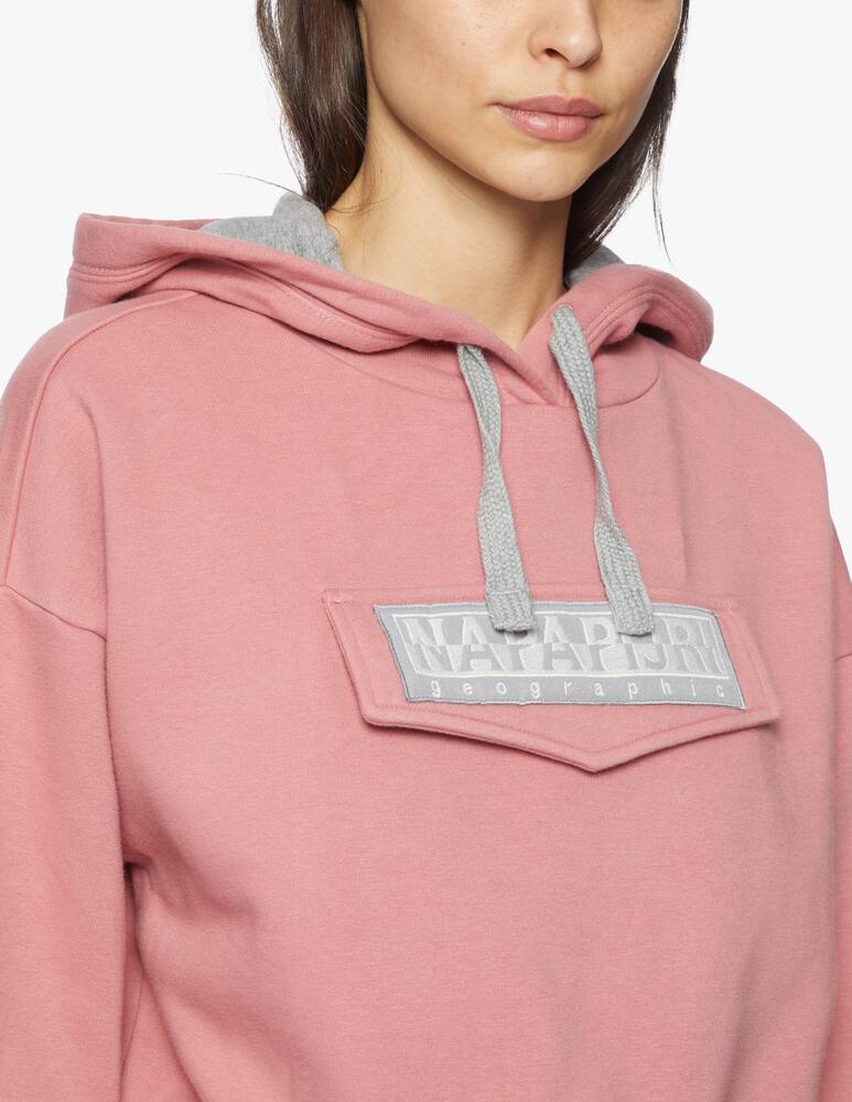 rinascente Napapijri Felpa crop con cappuccio Burgee Winter
