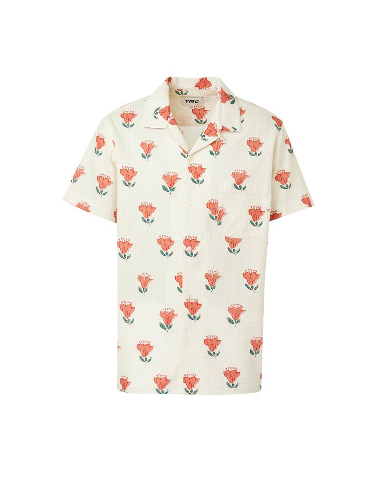 rinascente YMC Camicia manica corta fiori - bianco