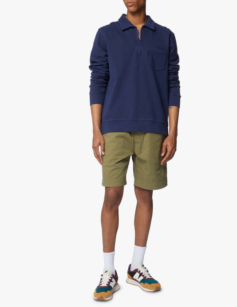 rinascente YMC Polo zip sweater - blue