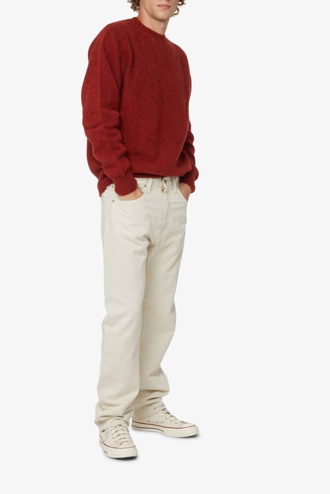 rinascente YMC Suedehead crew neck knit - Red