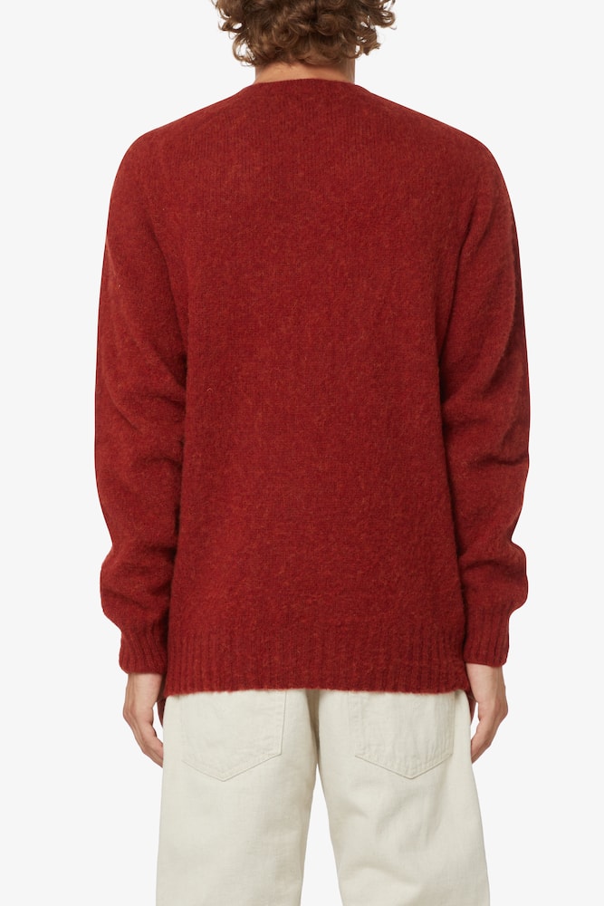 rinascente YMC Suedehead crew neck knit - Red