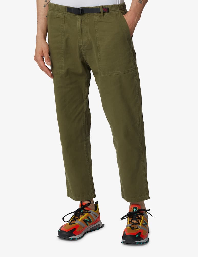 Gramicci Pantalone loose fit affusolato in cotone - oliva - immagine 2 Gramicci Pantalone loose fit affusolato in cotone - oliva - immagine 2