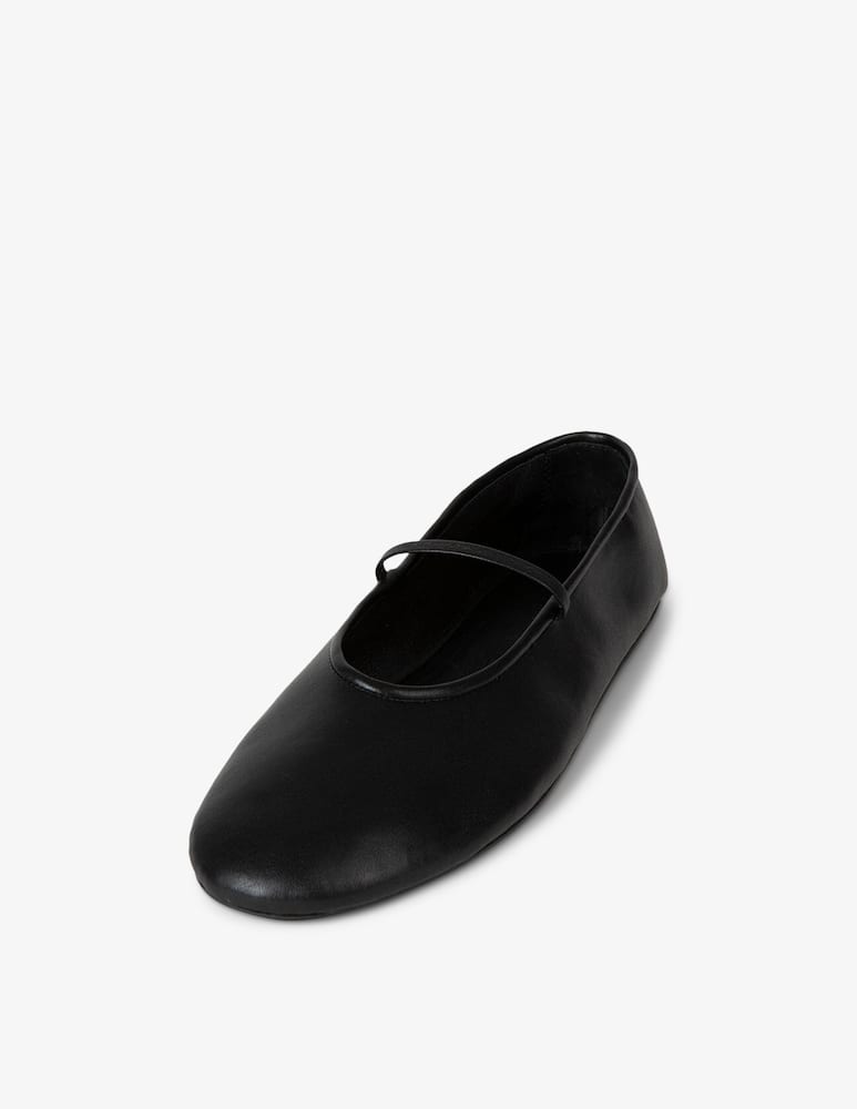 Jeffrey Campbell Dancerina leather elastic flat shoes - picture 2 Jeffrey Campbell Dancerina leather elastic flat shoes - picture 2