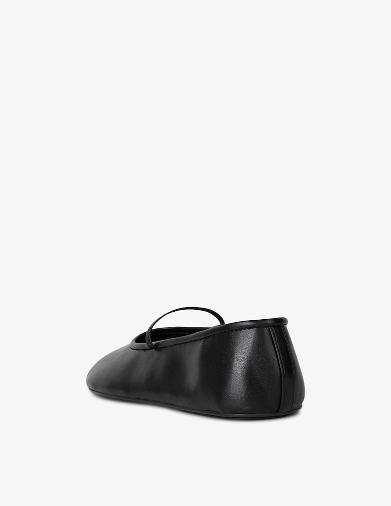Jeffrey Campbell Dancerina leather elastic flat shoes - picture 3 Jeffrey Campbell Dancerina leather elastic flat shoes - picture 3