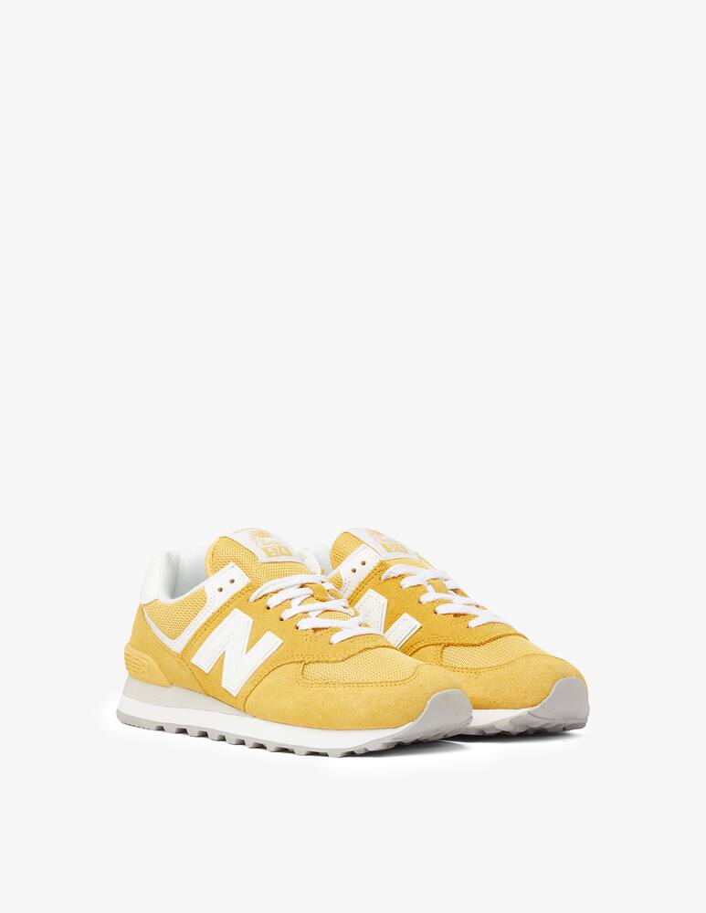 rinascente New Balance WL574 suede sneakers  - Yellow