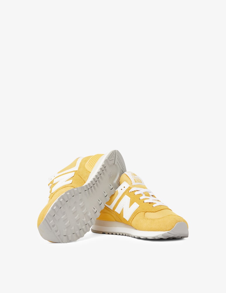 rinascente New Balance WL574 suede sneakers  - Yellow