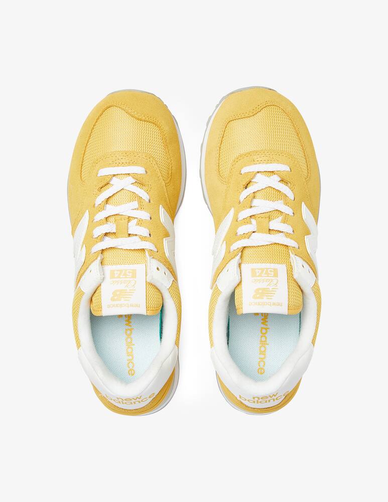 rinascente New Balance WL574 suede sneakers  - Yellow