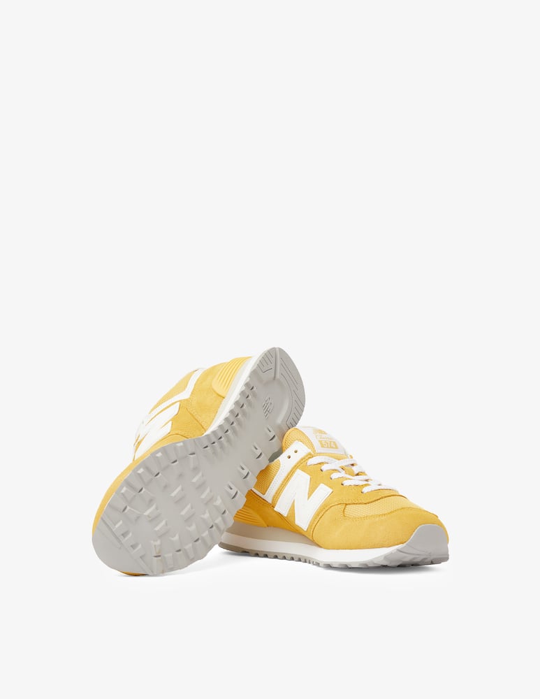 rinascente New Balance WL574 suede sneakers  - Yellow