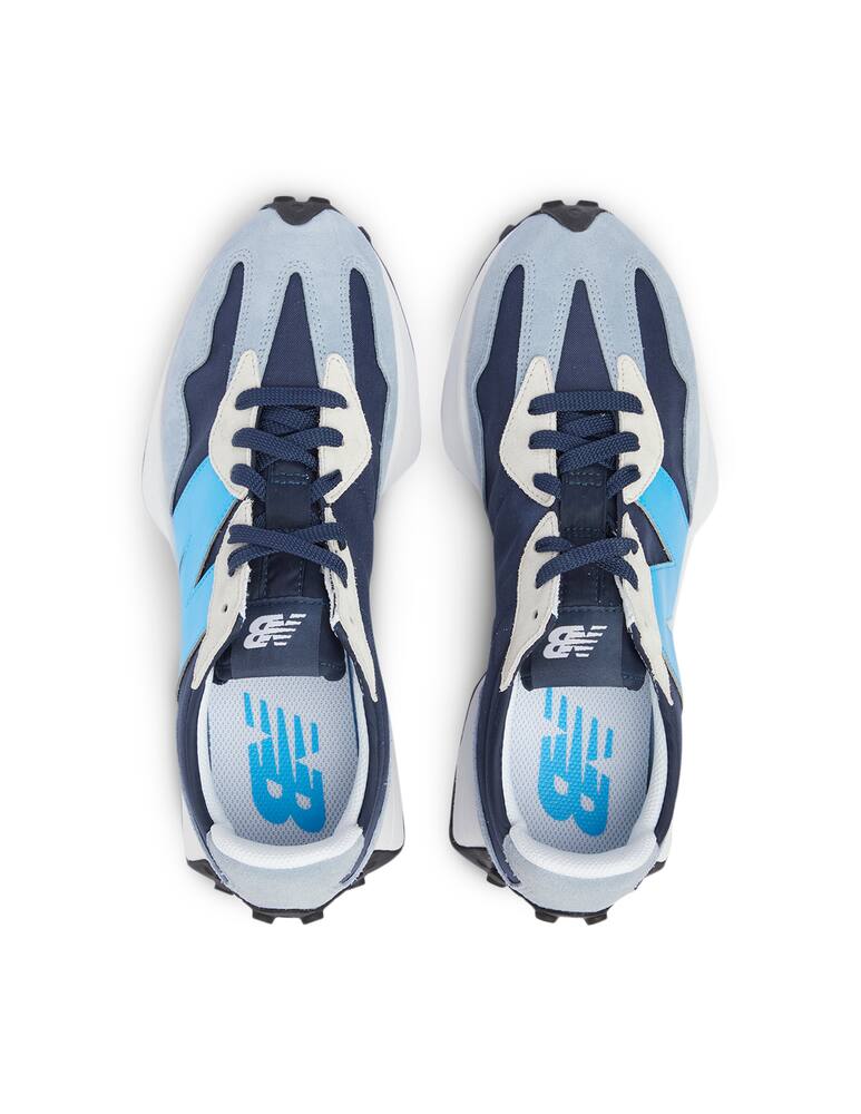 rinascente New Balance Sneaker 327 suede nylon - blue