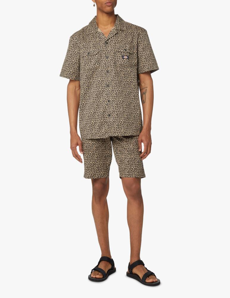 rinascente Dickies Short sleeve shirt leo print ctn - brown