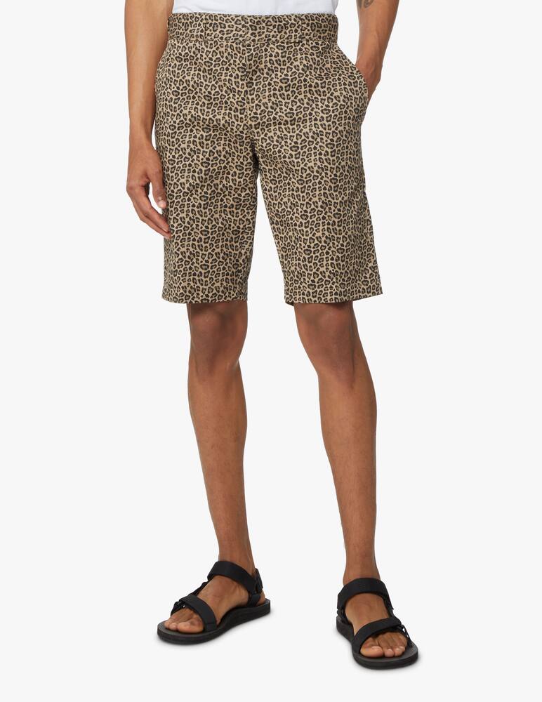 rinascente Dickies Short cotton leo print - brown