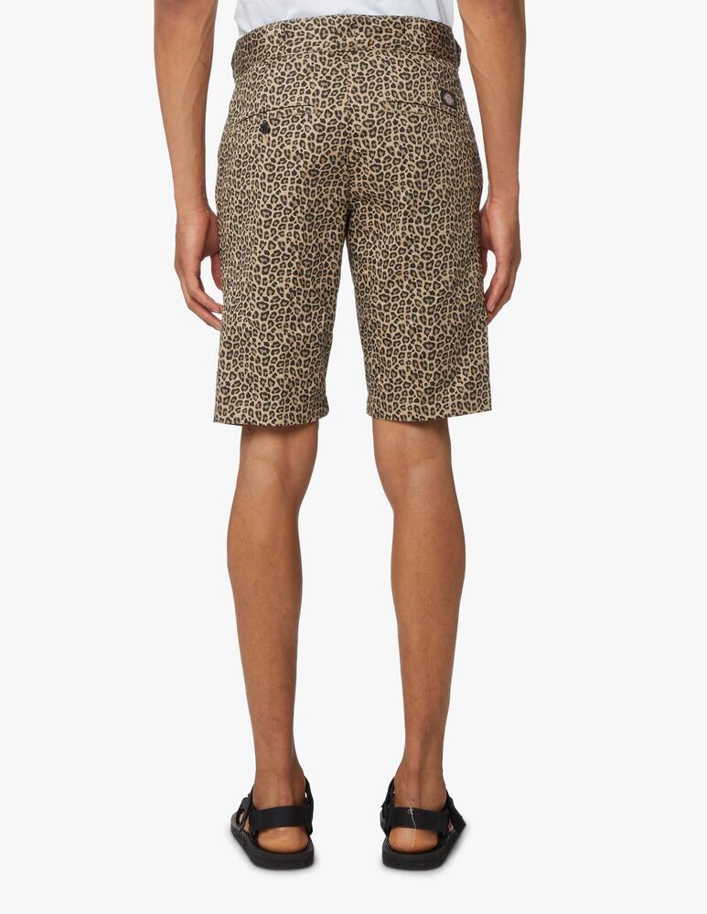 rinascente Dickies Short cotton leo print - brown