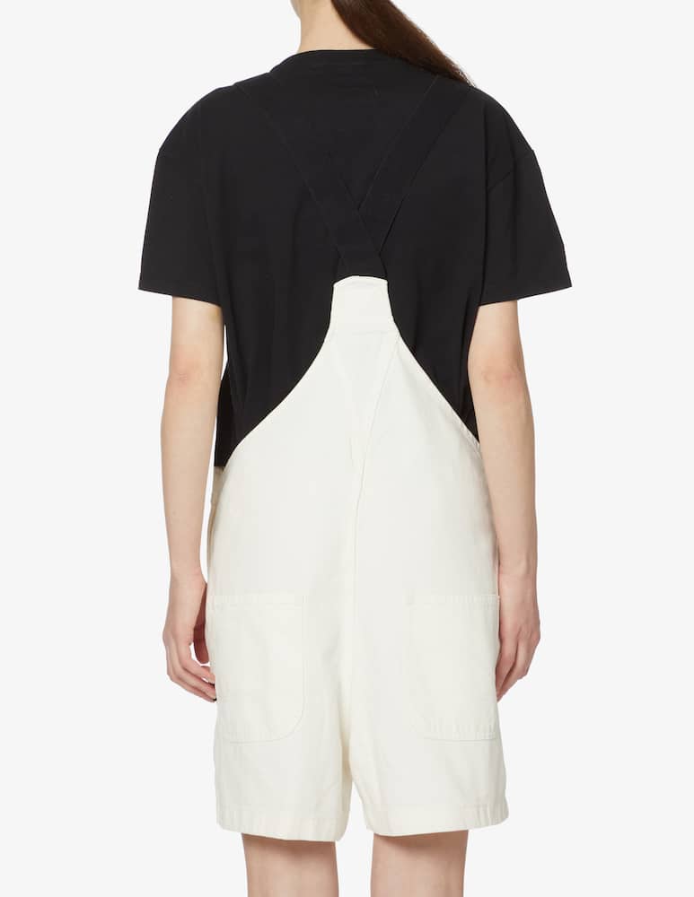 rinascente Napapijri Short cotton dungarees - white