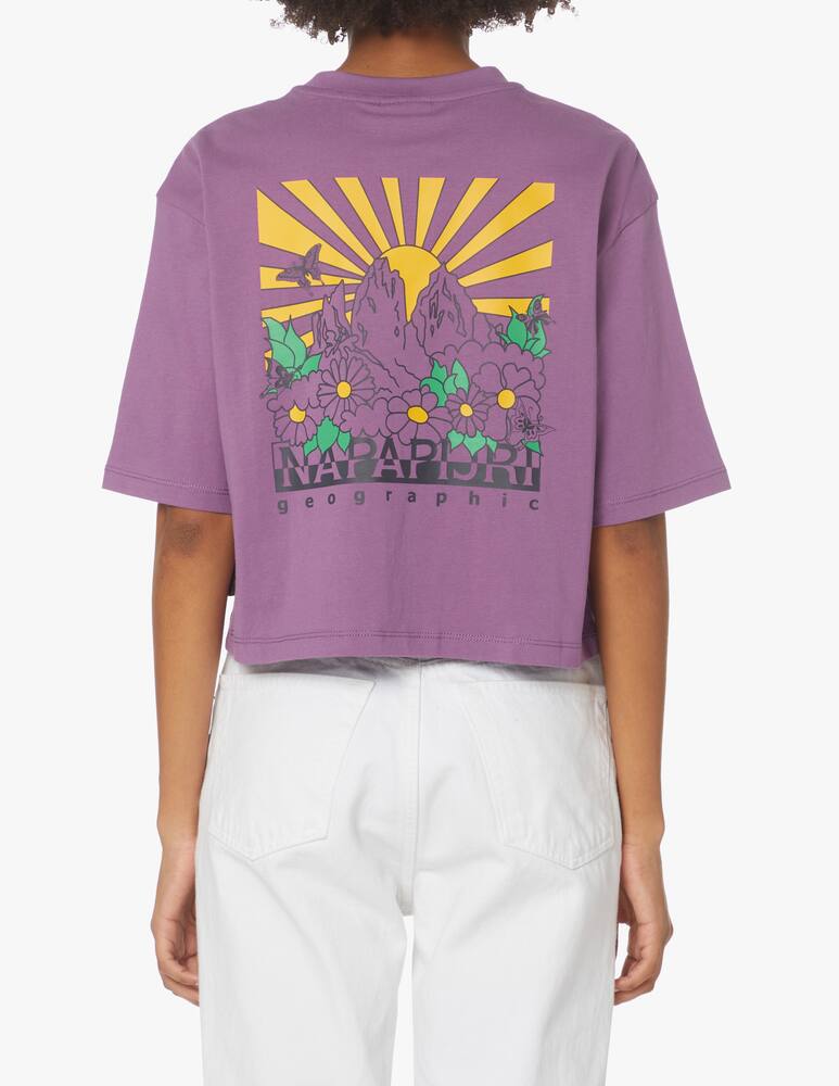 rinascente Napapijri T-shirt in cotone con stampa - viola