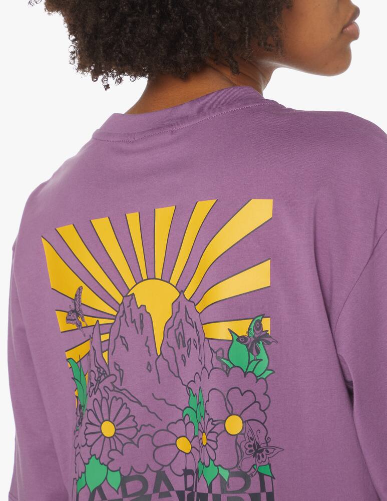 rinascente Napapijri T-shirt in cotone con stampa - viola