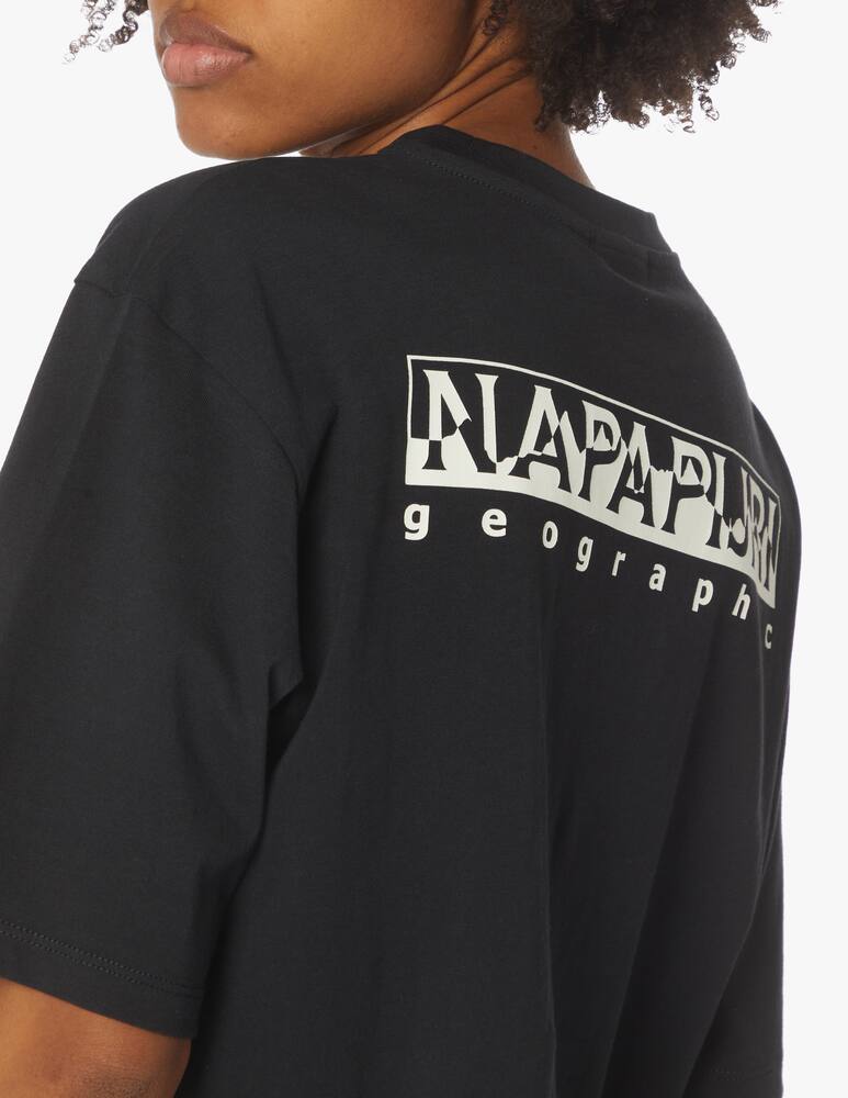 Napapijri T-shirt in cotone con stampa - nero - immagine 4 Napapijri T-shirt in cotone con stampa - nero - immagine 4