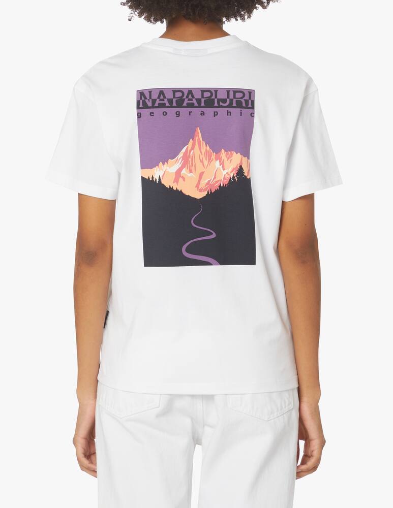 rinascente Napapijri T-shirt in cotone con stampa - bianco