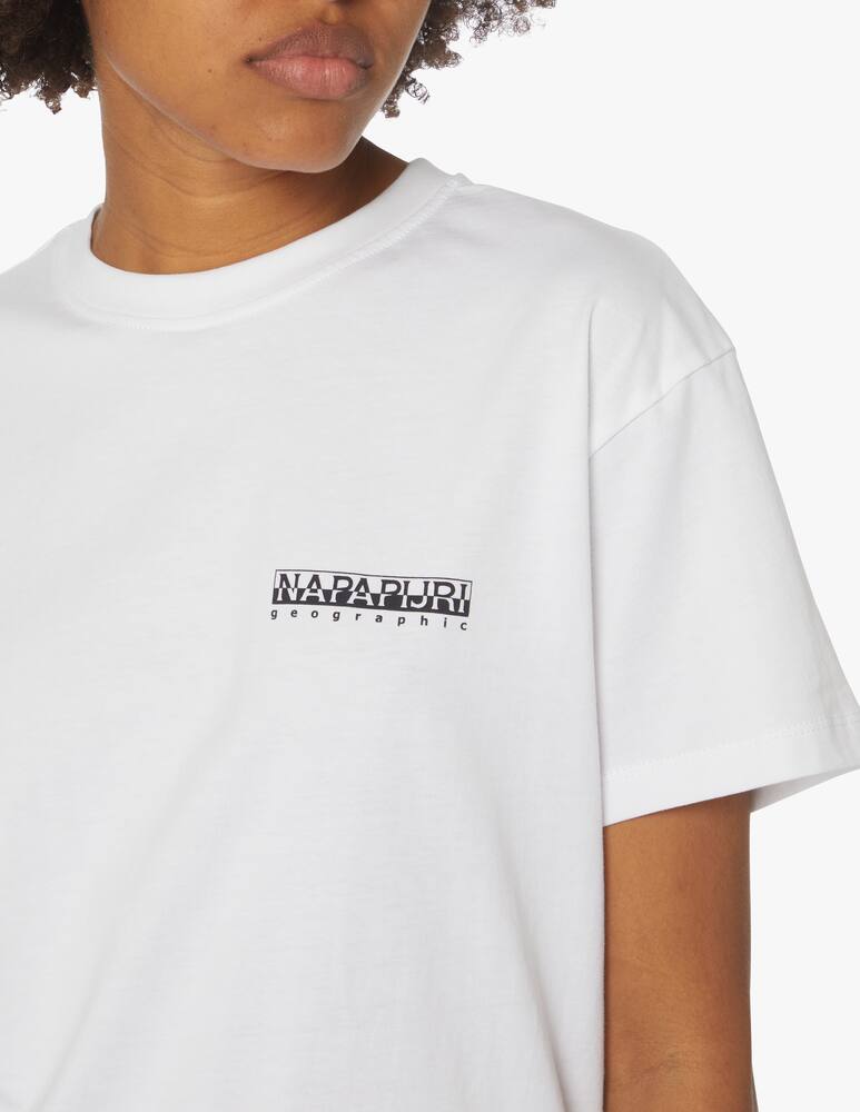 rinascente Napapijri T-shirt in cotone con stampa - bianco