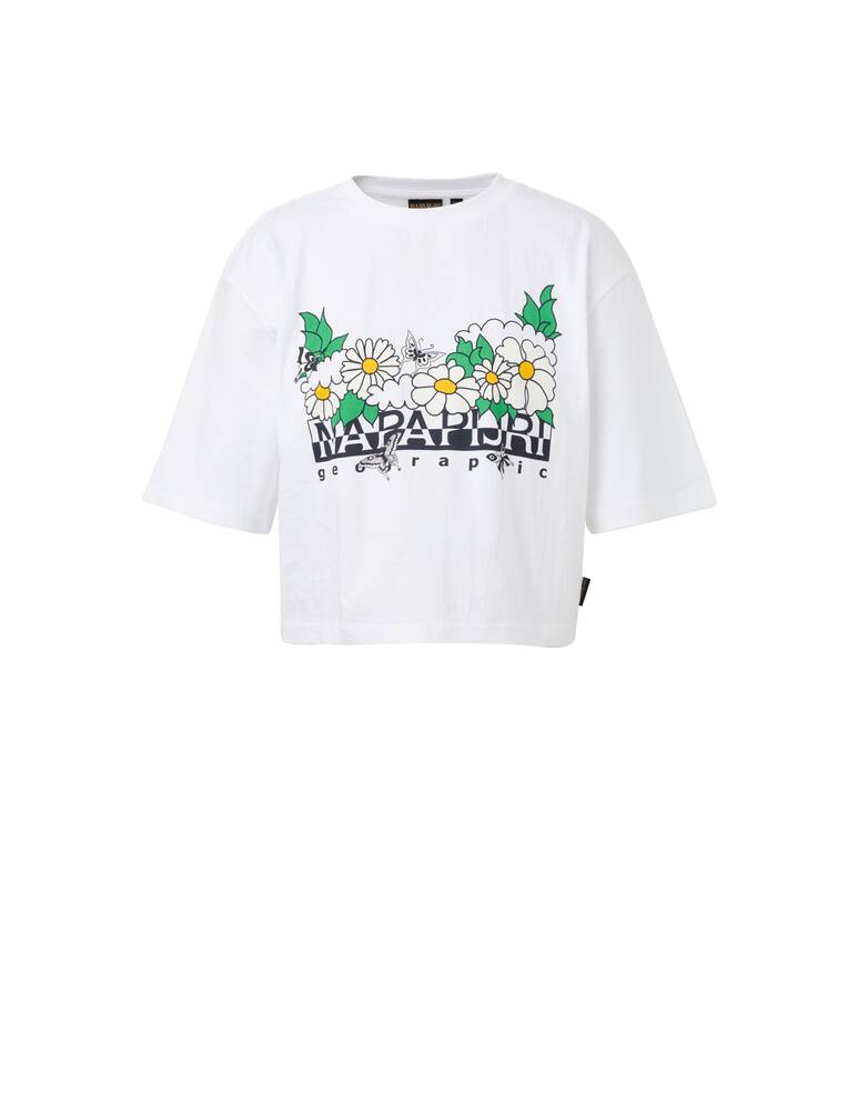 rinascente Napapijri T-shirt in cotone con stampa - bianco