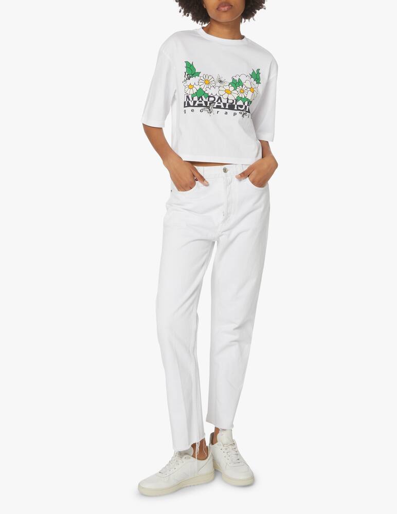 rinascente Napapijri T-shirt in cotone con stampa - bianco