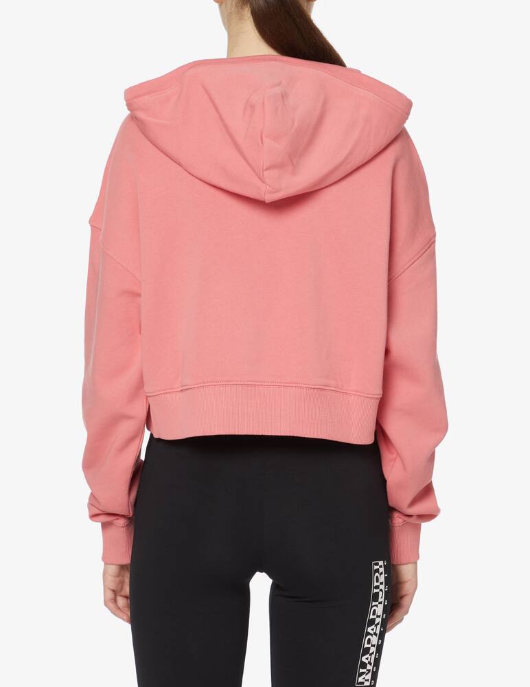 rinascente Napapijri Cropped hoodie with logo - pink