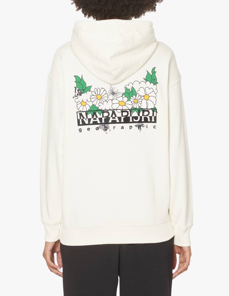 rinascente Napapijri Felpa con cappuccio in cotone - bianco