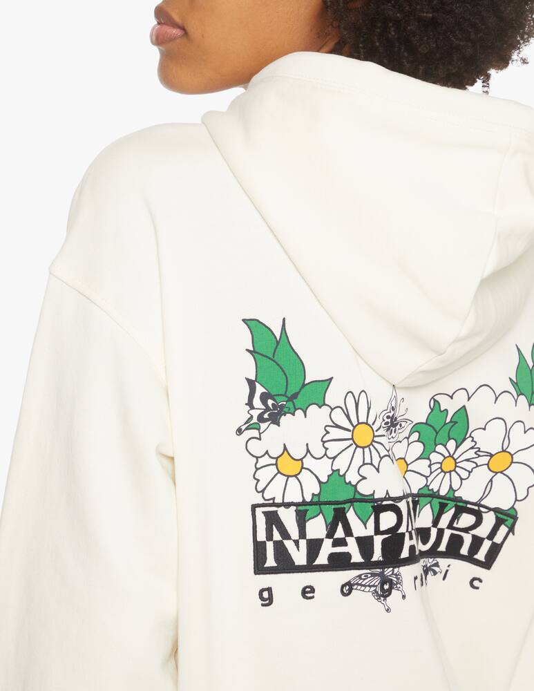rinascente Napapijri Felpa con cappuccio in cotone - bianco